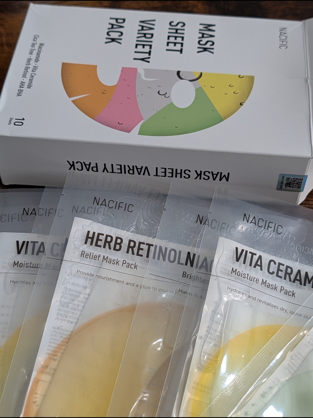*NACIFIC Premium 10-Sheet Facial Mask Variety Pack – Hydrating, Brightening